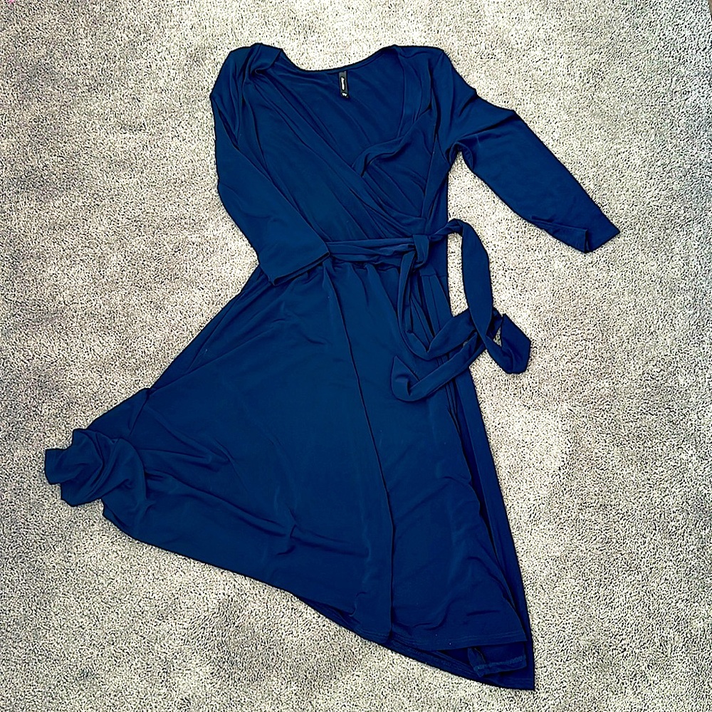 Blue cocktail dress by Janette John 3:16.